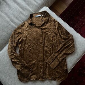 & Other Stories Brown Patterned Shirt
